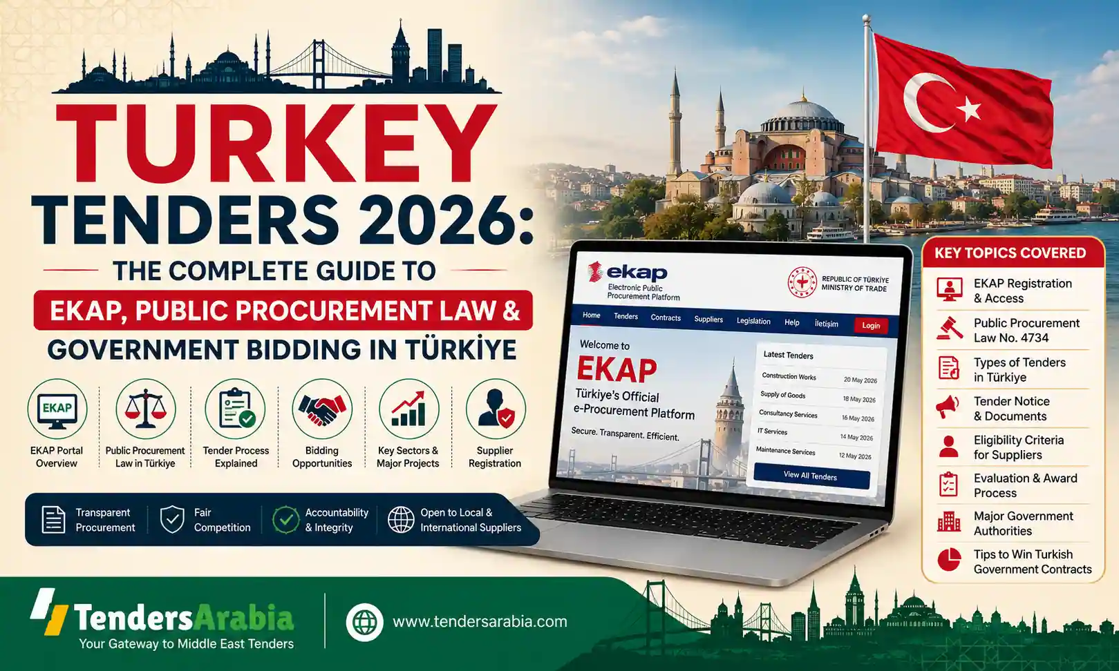 Turkey Tenders 2026: The Complete Guide to EKAP, Public Procurement Law & Government Bidding in Türkiye