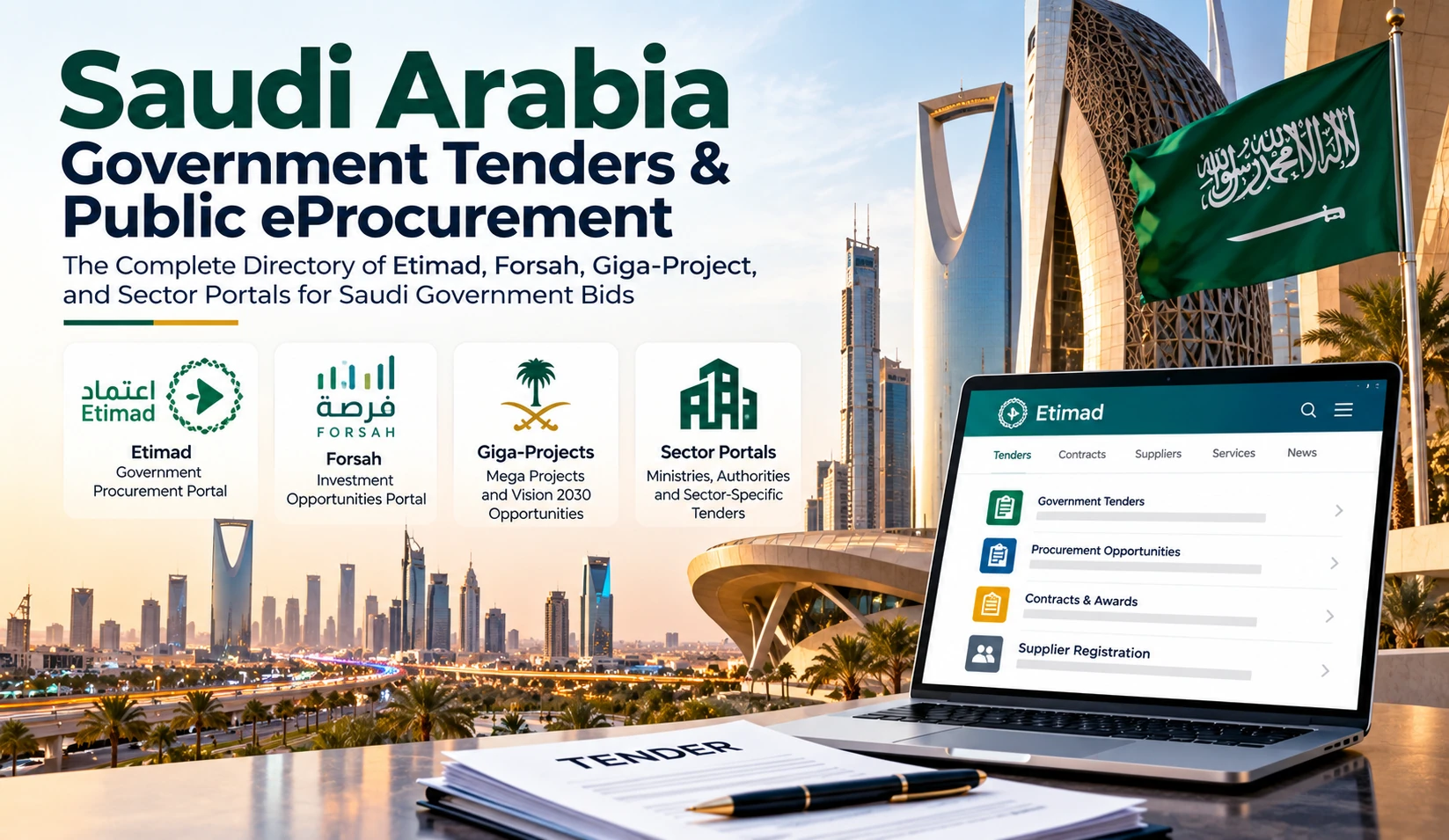 Saudi Arabia Tenders: Where to Find Government & Public Procurement Opportunities