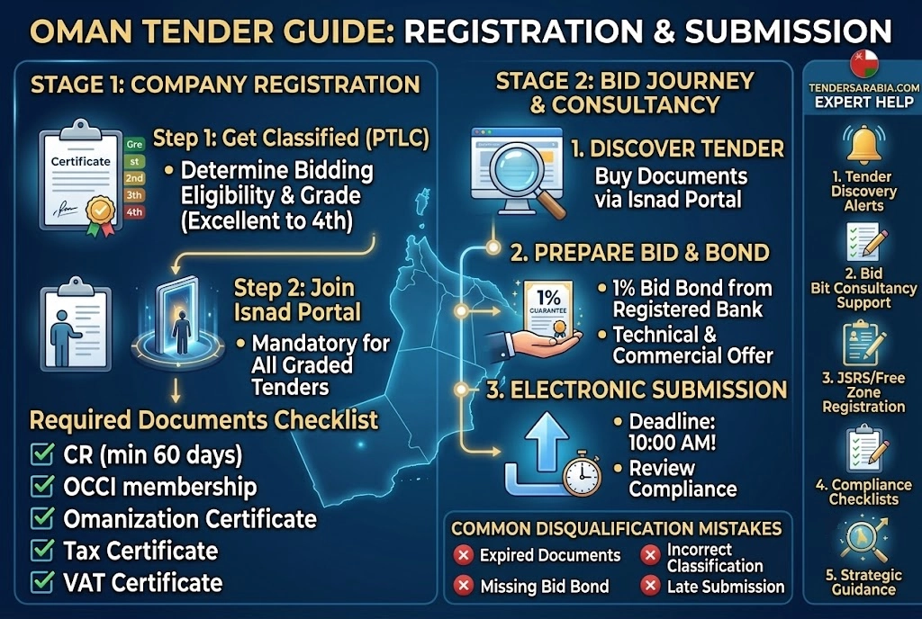 How to Register & Submit a Tender in Oman